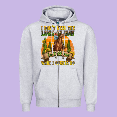 Zipper Hoodie western rodeo