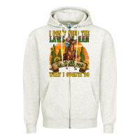 Oatmeal Heather western rodeo Zipper Hoodie - texasbilliewilder