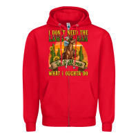 Red western rodeo Zipper Hoodie - texasbilliewilder