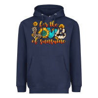 Navy for the love of sunshine Heavyweight Hoodie - Zillion Design Studio