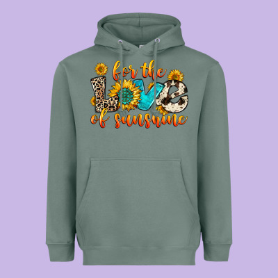 For The Love Of Sunshine Heavyweight Hoodie Designed By Zillion Design Studio