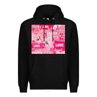 Black breast cancer awareness pink Premium Hoodie - AdoDesignShop