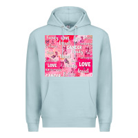 Blue Mist breast cancer awareness pink Premium Hoodie - AdoDesignShop