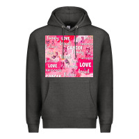 Charcoal Heather breast cancer awareness pink Premium Hoodie - AdoDesignShop