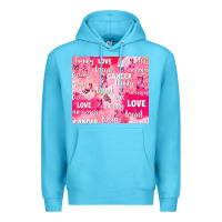 Ocean Blue breast cancer awareness pink Premium Hoodie - AdoDesignShop