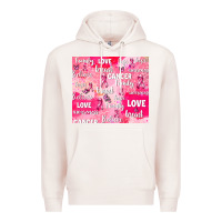 Pale Pink breast cancer awareness pink Premium Hoodie - AdoDesignShop