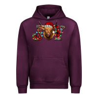 Mauve Wine joy highland cow Urban Hoodie - Jasminsmagicworld