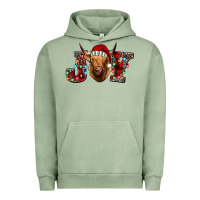 Pigment Oil Green joy highland cow Urban Hoodie - Jasminsmagicworld