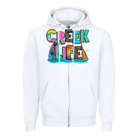 White creek life kayaking Zipper Hoodie - Zillion Design Studio