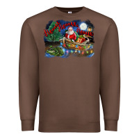 Chestnut heaux heaux heaux christmas louisiana swamp Premium Sweatshirt - FaDigitalArtStudio