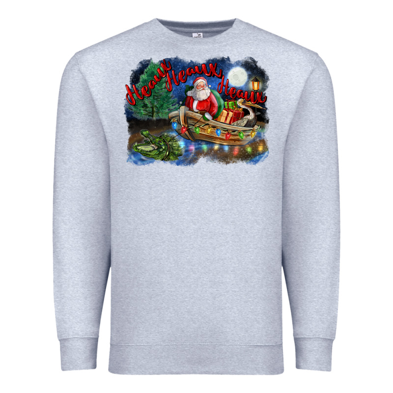 Heaux Heaux Heaux Christmas Louisiana Swamp Premium Sweatshirt by FaDigitalArtStudio | Teevron