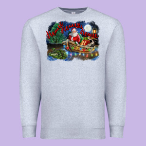 Heaux Heaux Heaux Christmas Louisiana Swamp Premium Sweatshirt Designed By Fadigitalartstudio