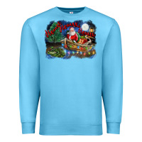 Ocean Blue heaux heaux heaux christmas louisiana swamp Premium Sweatshirt - FaDigitalArtStudio