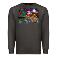 Smoke heaux heaux heaux christmas louisiana swamp Premium Sweatshirt - FaDigitalArtStudio