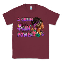 Burgundy A queen will always turn pain into power Classic Tee - RanaPortraitStore