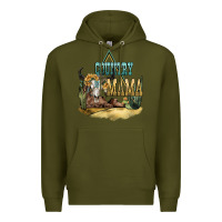 Army Green country mama Premium Hoodie - NancyCooperArtShop