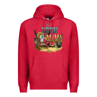Cardinal country mama Premium Hoodie - NancyCooperArtShop