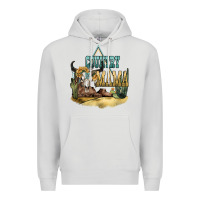 Dove Grey country mama Premium Hoodie - NancyCooperArtShop