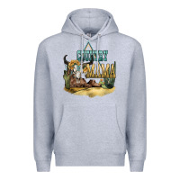 Heather Grey country mama Premium Hoodie - NancyCooperArtShop