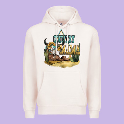 Country Mama Premium Hoodie Designed By Nancycooperartshop