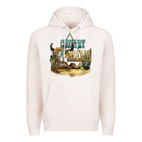 Pale Pink country mama Premium Hoodie - NancyCooperArtShop