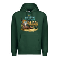 Sports Green country mama Premium Hoodie - NancyCooperArtShop