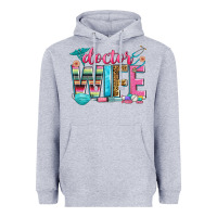 Heather Grey doctor wife Heavyweight Hoodie - Zillion Design Studio