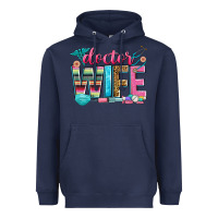 Navy doctor wife Heavyweight Hoodie - Zillion Design Studio