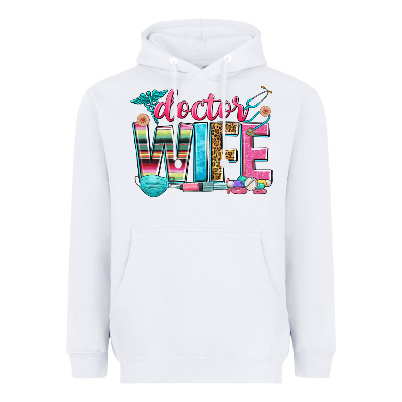 Doctor Wife Heavyweight Hoodie by Zillion Design Studio | Teevron