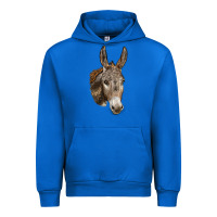 Cobalt Andalusian Donkey Face Urban Hoodie - LillyAllenDesigns