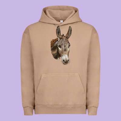 Andalusian Donkey Face Urban Hoodie Designed By Lillyallendesigns