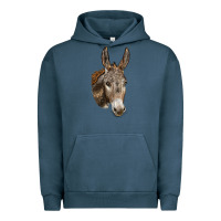 Pigment Midnight Navy Andalusian Donkey Face Urban Hoodie - LillyAllenDesigns