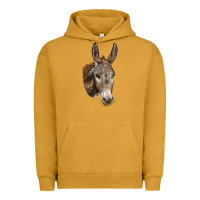 Pigment Peanut Butter Andalusian Donkey Face Urban Hoodie - LillyAllenDesigns