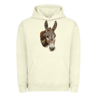 Pigment Pistachio Andalusian Donkey Face Urban Hoodie - LillyAllenDesigns