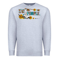 Heather Grey ew people with cross Premium Sweatshirt - HRA Design Shop