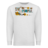 Oatmeal Heather ew people with cross Premium Sweatshirt - HRA Design Shop