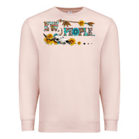 Pale Pink ew people with cross Premium Sweatshirt - HRA Design Shop