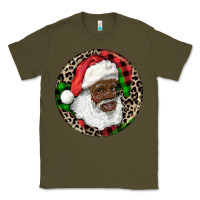 Army Green Afro Santa Christmas Classic Tee - RanaPortraitStore