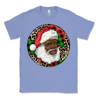 Colony Blue Afro Santa Christmas Classic Tee - RanaPortraitStore
