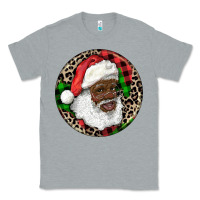 Heather Grey Afro Santa Christmas Classic Tee - RanaPortraitStore