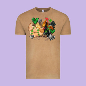 St Patricks Day Coop Animals Vintage Tee Designed By Artiststas