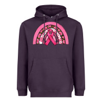 Plum breast cancer rainbow Heavyweight Hoodie - RanaPortraitStore