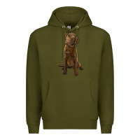 Army Green chesapeake bay retriever Premium Hoodie - LillyAllenDesigns