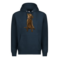 Navy chesapeake bay retriever Premium Hoodie - LillyAllenDesigns