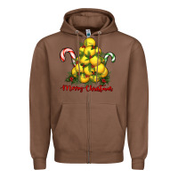 Chestnut merry christmas lacrosse Zipper Hoodie - RanaPortraitStore