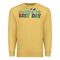 Antique Gold waiting on rest day Premium Sweatshirt - HRA Design Shop