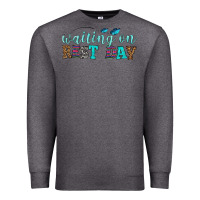 Charcoal Heather waiting on rest day Premium Sweatshirt - HRA Design Shop