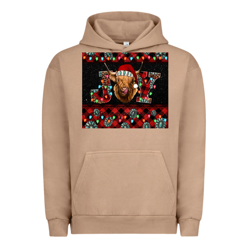 Highland Cow Joy Christmas Tumbler Urban Hoodie by Jasminsmagicworld | Teevron