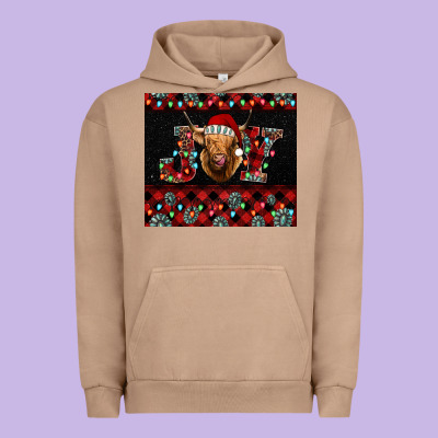 Highland Cow Joy Christmas Tumbler Urban Hoodie Designed By Jasminsmagicworld