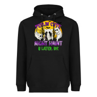 Black Feeling Cute Might Haunt U Later Heavyweight Hoodie - texasbilliewilder